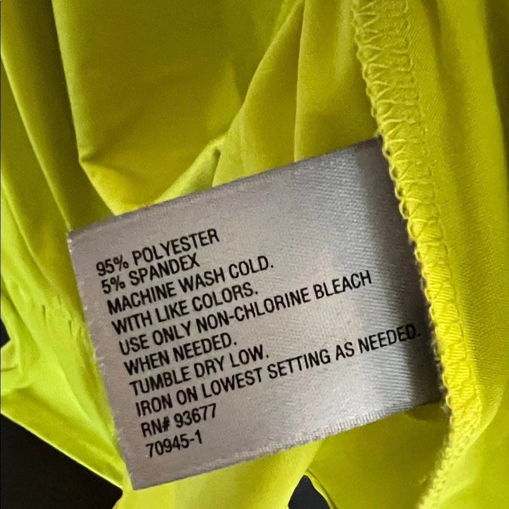 Worthington Bright Yellow Sleeveless Wrap-Style Blouse - Picture 4 of 5